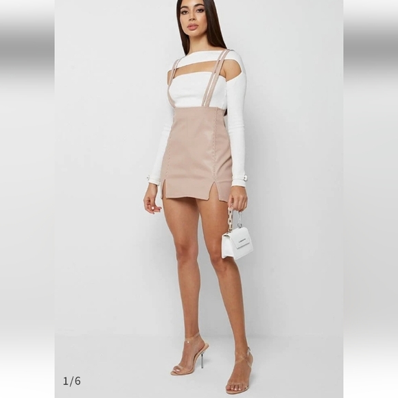 Maniere De Voir Dresses & Skirts - Leather Mini Dress MDV